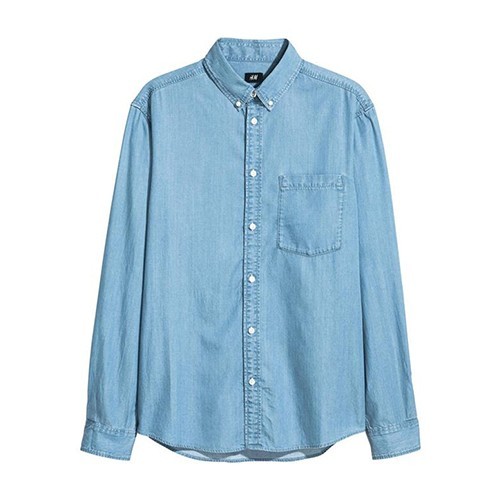 پیراهن مردانه آبی H&M